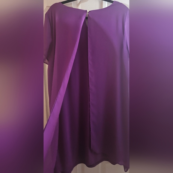 NY Collection Chiffon Layered Dress - Picture 4 of 6